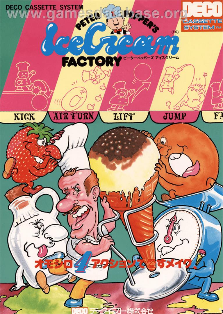 Peter Pepper's Ice Cream Factory - Arcade - Artwork - Advert