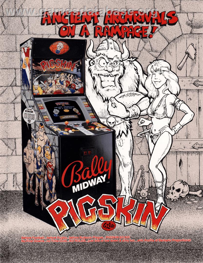 Pigskin 621AD - Arcade - Artwork - Advert