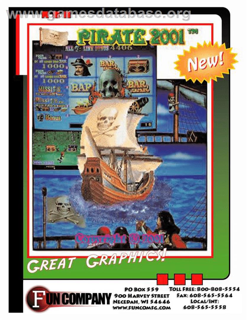Pirate 2001 - Arcade - Artwork - Advert