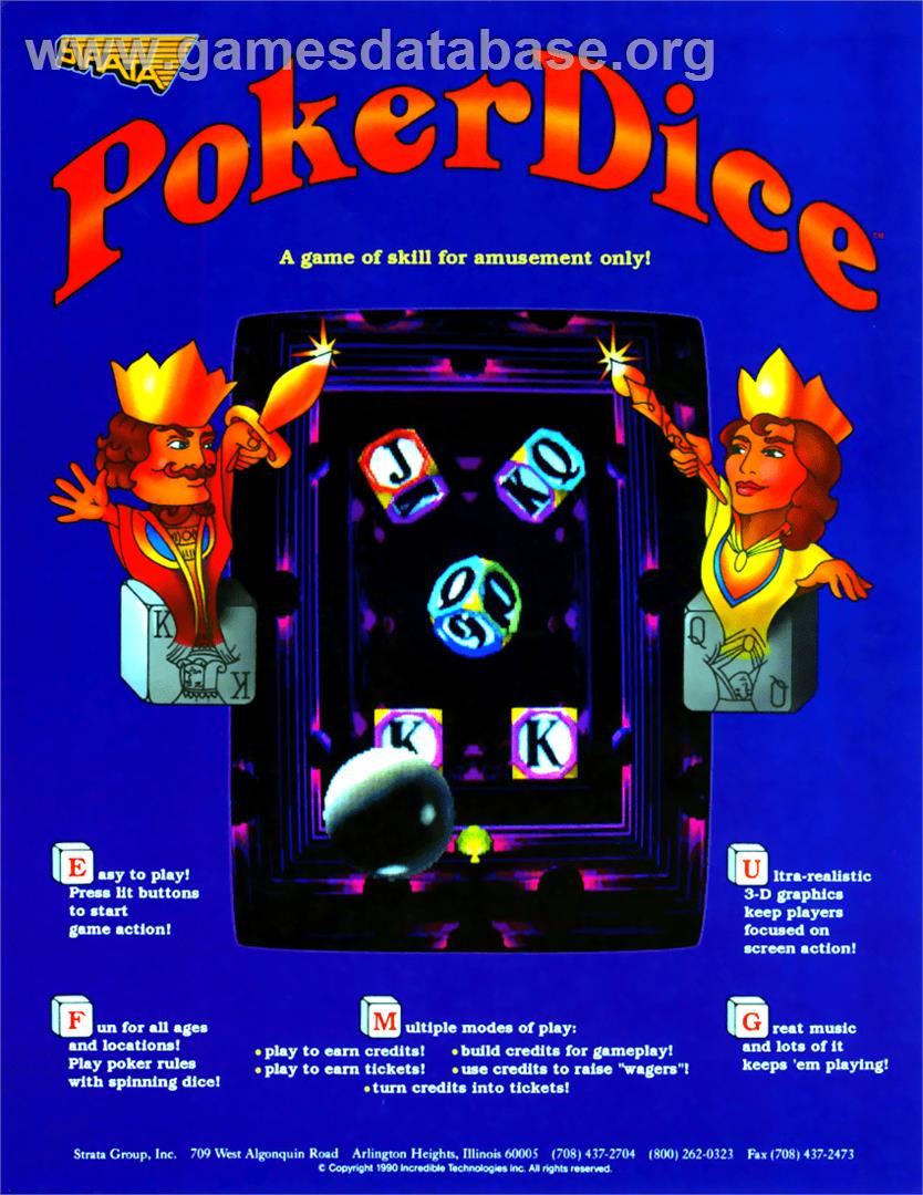 Poker Dice - Arcade - Artwork - Advert