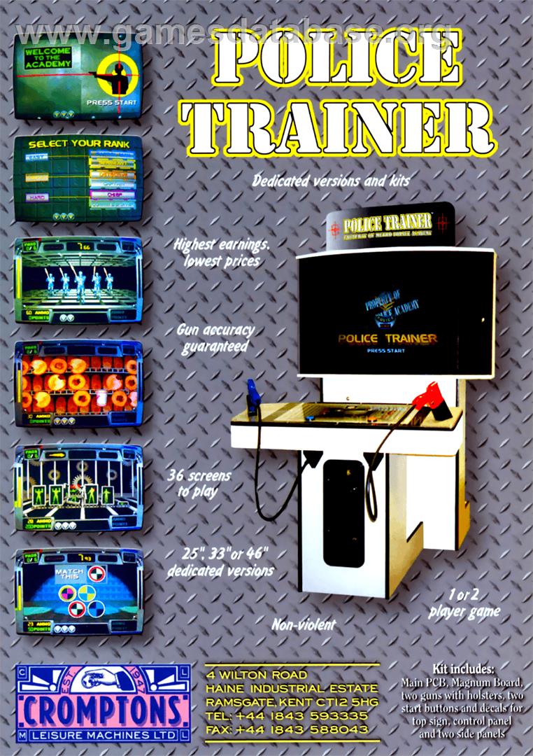 Police Trainer - Arcade - Artwork - Advert