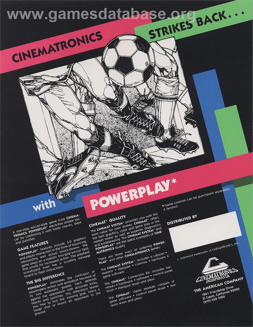 Power Play - Arcade - Artwork - Advert