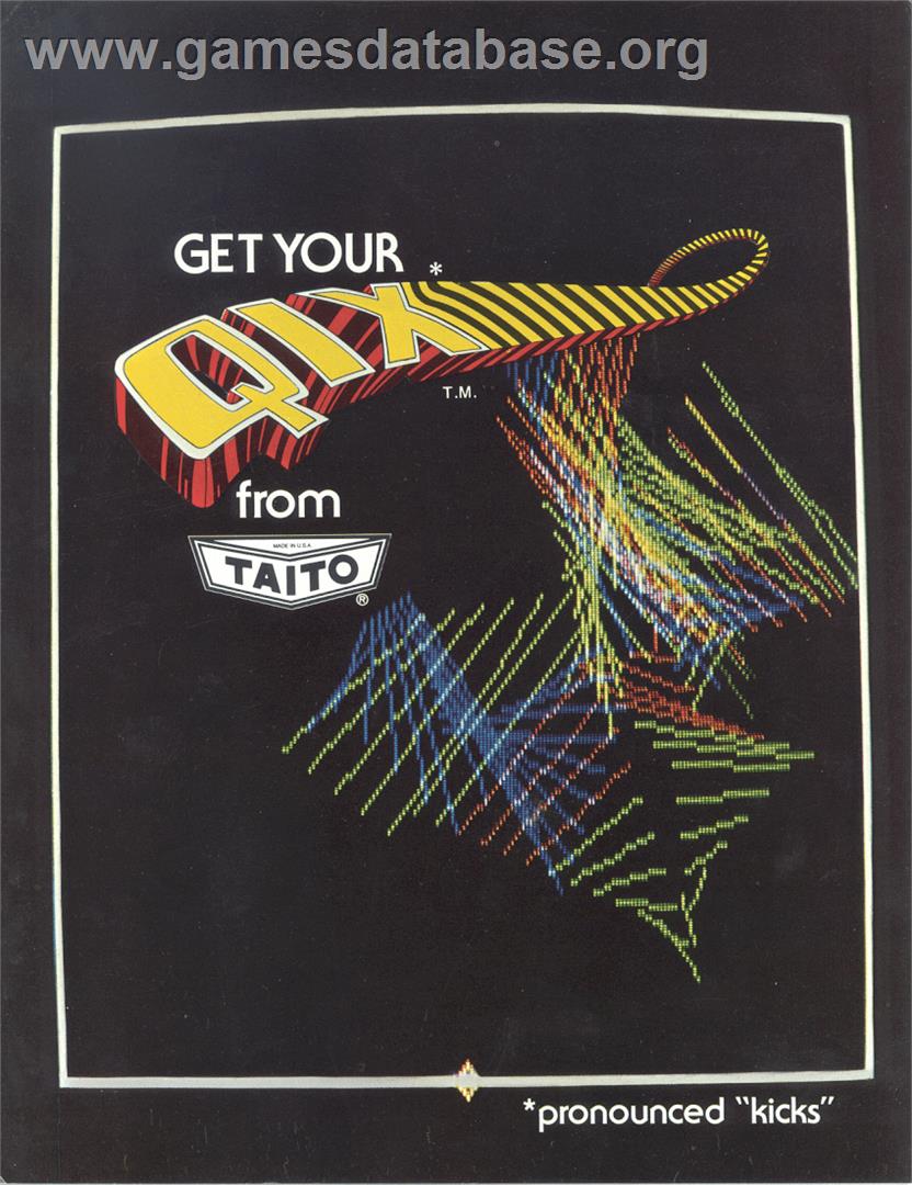 Qix - Atari 8-bit - Artwork - Advert