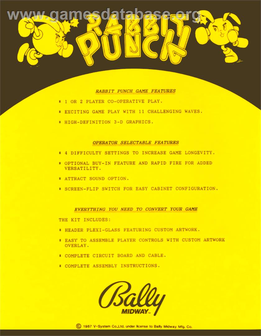 Rabbit Punch - Arcade - Artwork - Advert