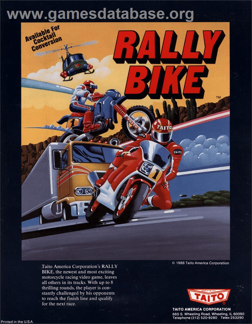 Rally Bike / Dash Yarou - Arcade - Artwork - Advert