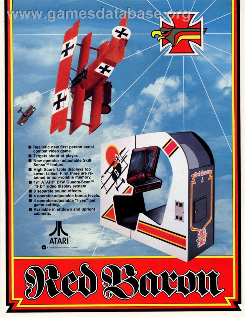 Red Baron - Arcade - Artwork - Advert