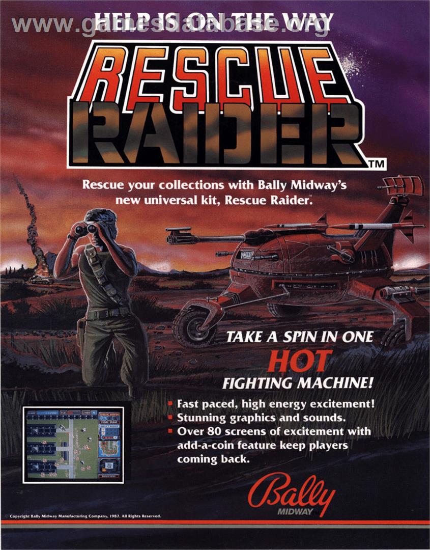 Rescue Raider - Arcade - Artwork - Advert