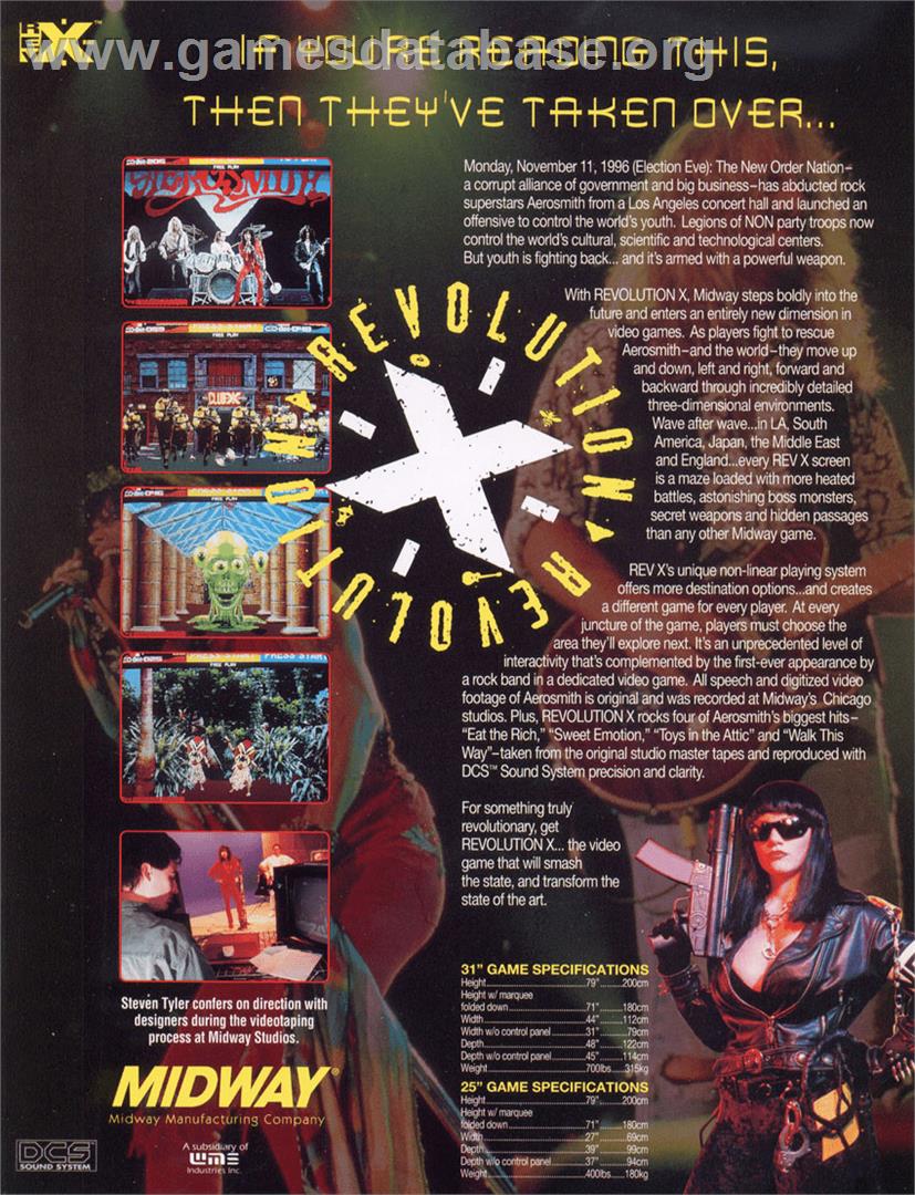 Revolution X - Sega Nomad - Artwork - Advert