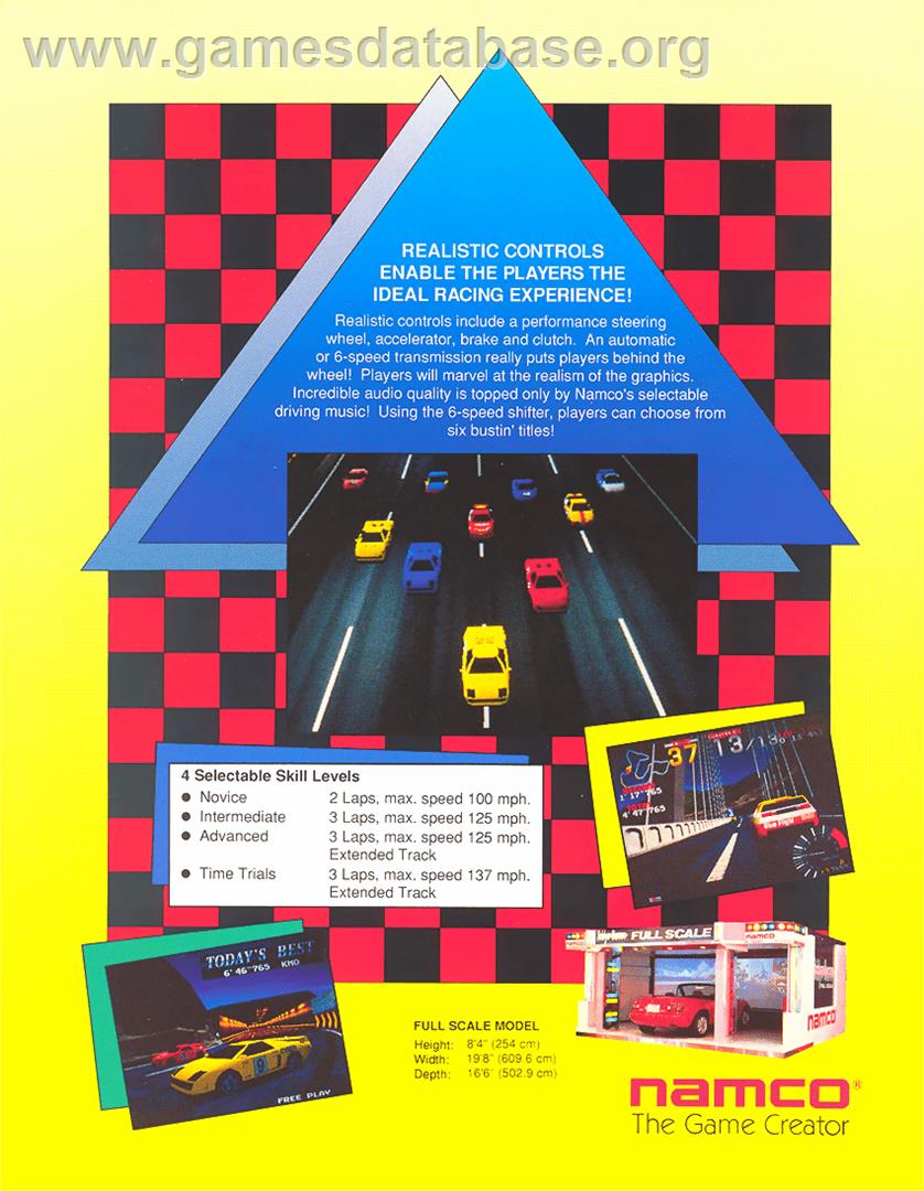 Ridge Racer - Arcade - Artwork - Advert
