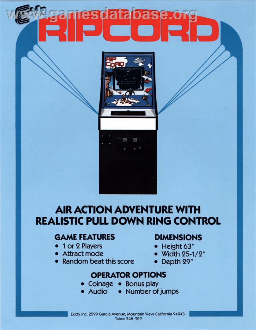 Rip Cord - Atari ST - Artwork - Advert