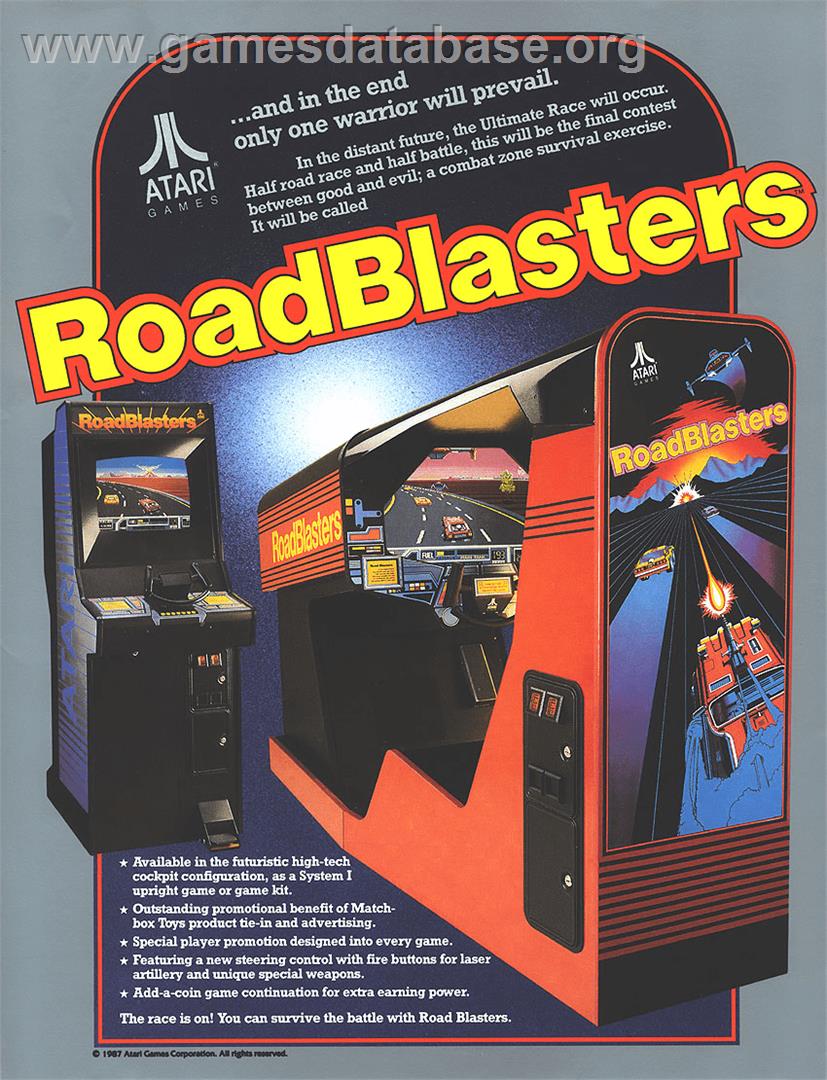 Road Blasters - Arcade - Artwork - Advert