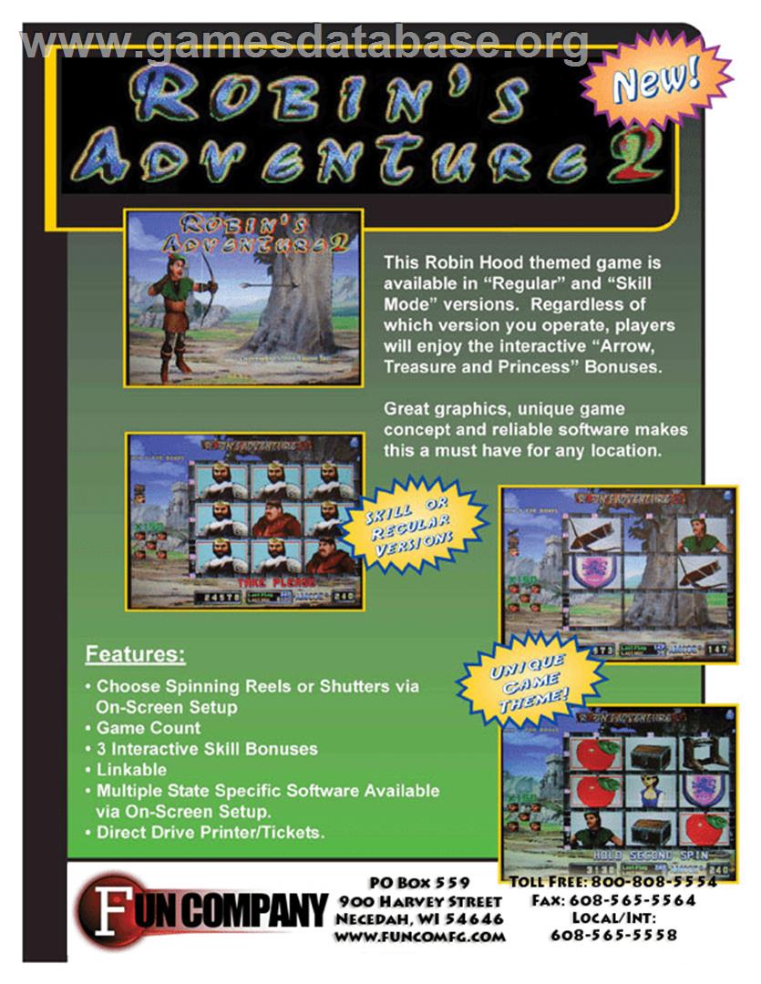 Robin's Adventure 2 - Arcade - Artwork - Advert