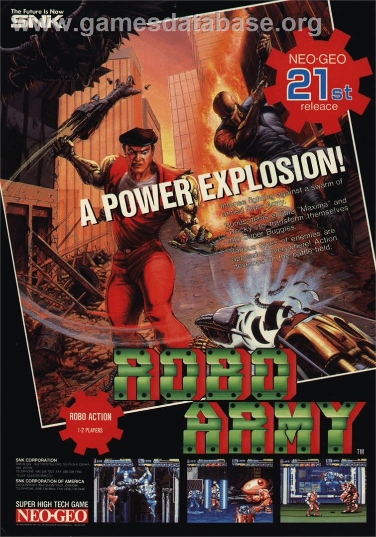 Robo Army - Arcade - Artwork - Advert