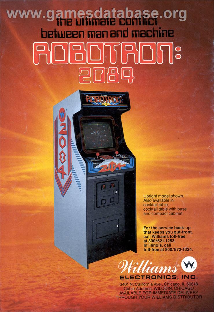 Robotron - Arcade - Artwork - Advert
