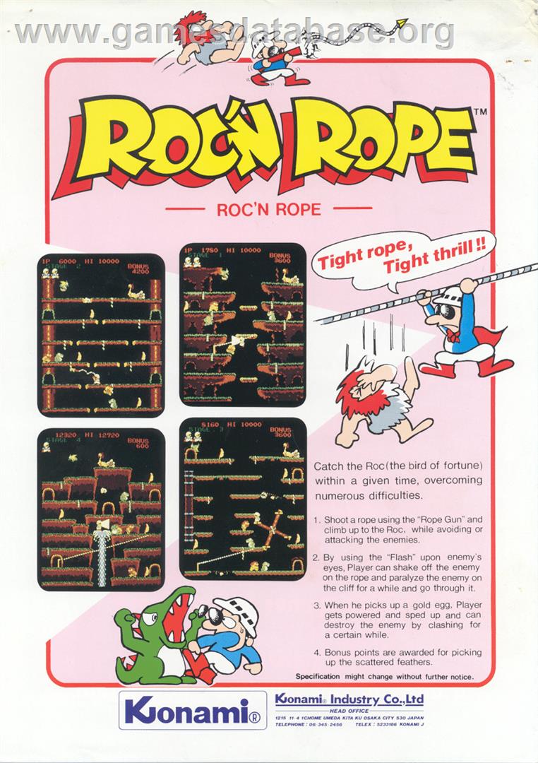 Roc'n Rope - Arcade - Artwork - Advert