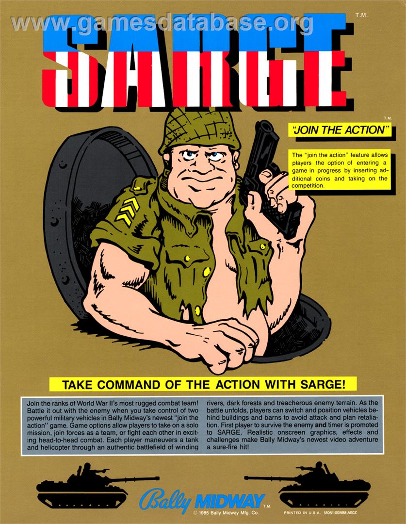Sarge - Microsoft DOS - Artwork - Advert