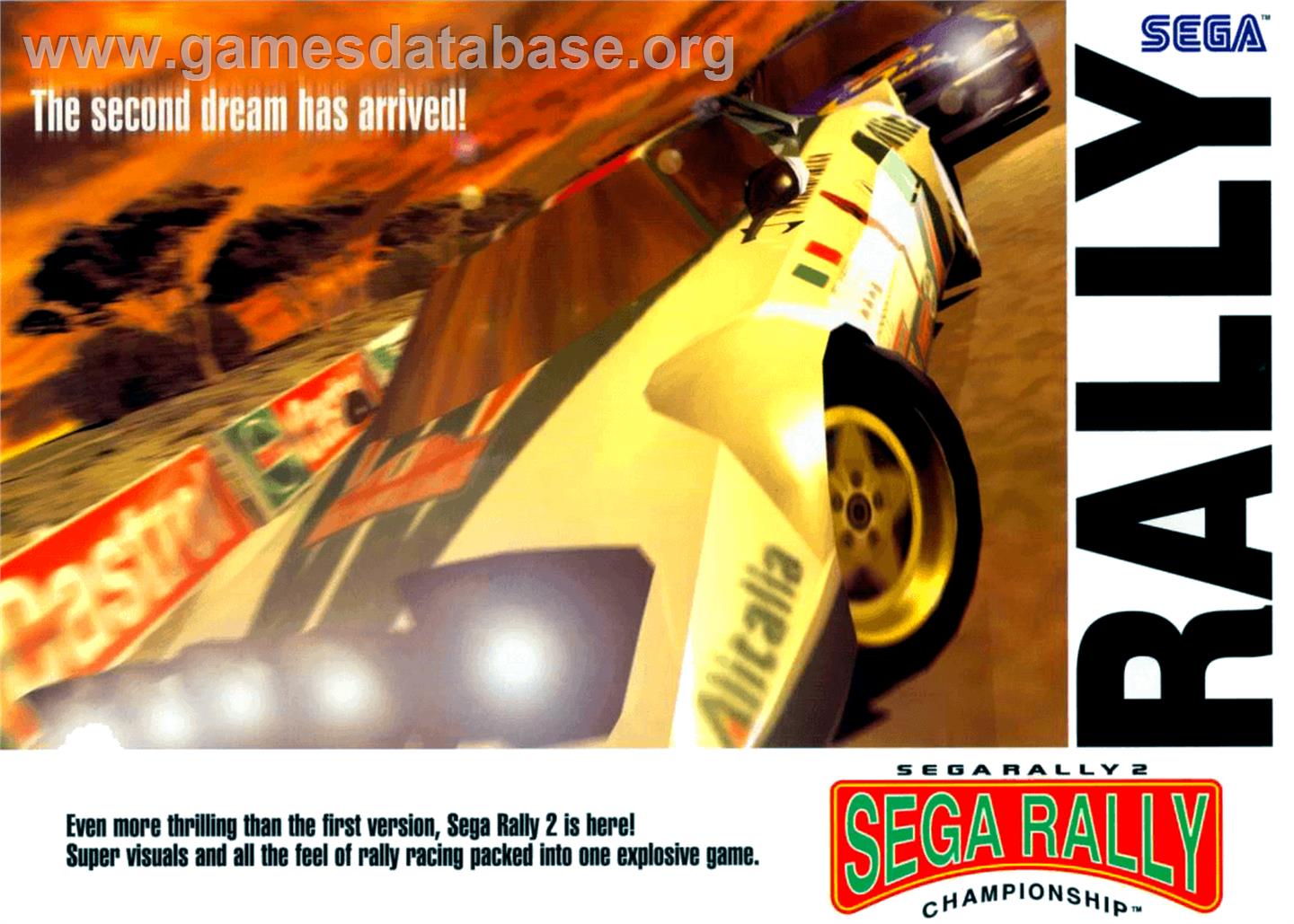 Sega Rally 2 DX - Arcade - Artwork - Advert