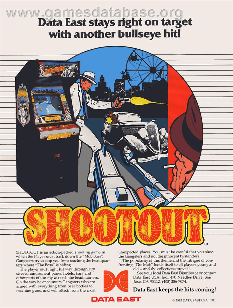 Shoot Out - Arcade - Artwork - Advert