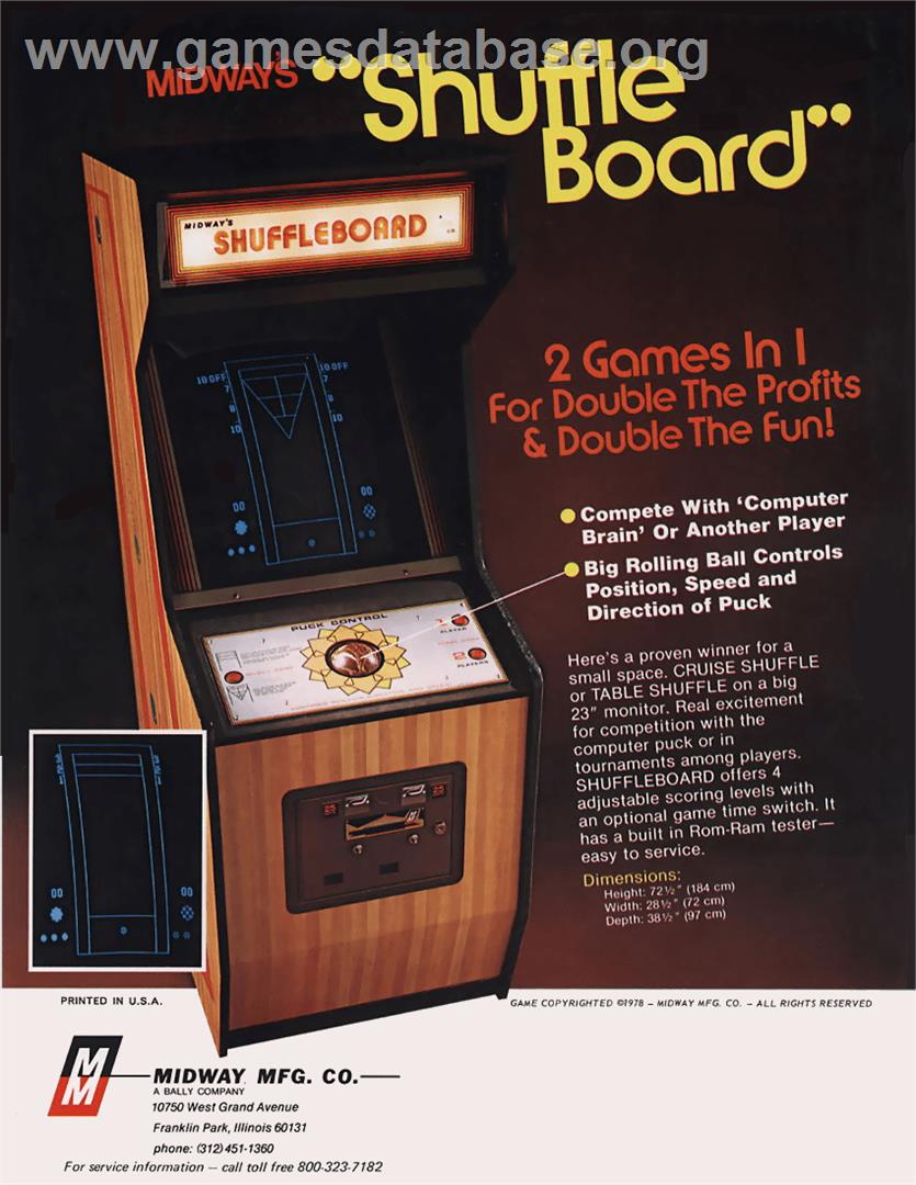 Shuffleboard - Arcade - Artwork - Advert