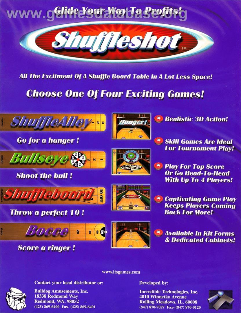 Shuffleshot - Arcade - Artwork - Advert
