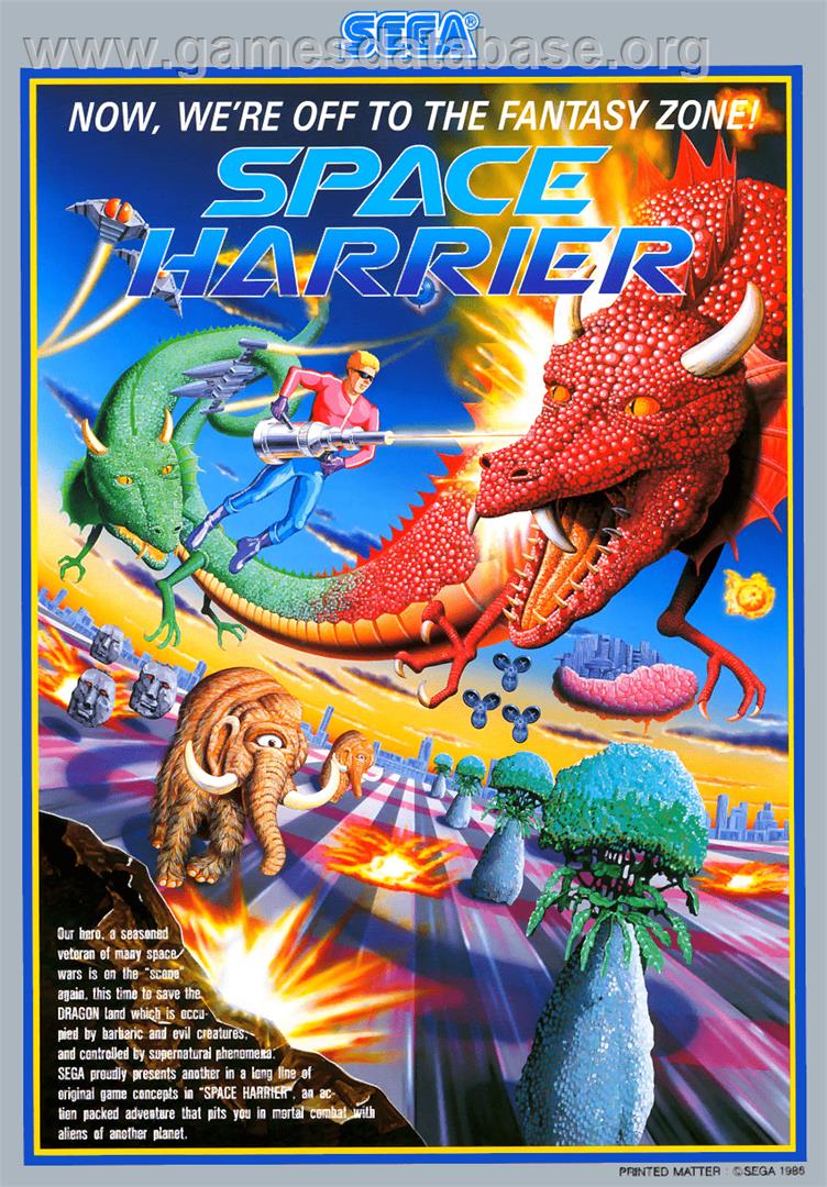 Space Harrier - Arcade - Artwork - Advert