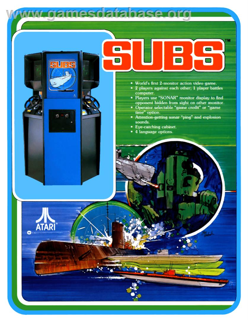 Subs - Arcade - Artwork - Advert