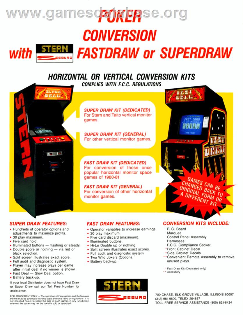 Super Draw Poker - Arcade - Artwork - Advert