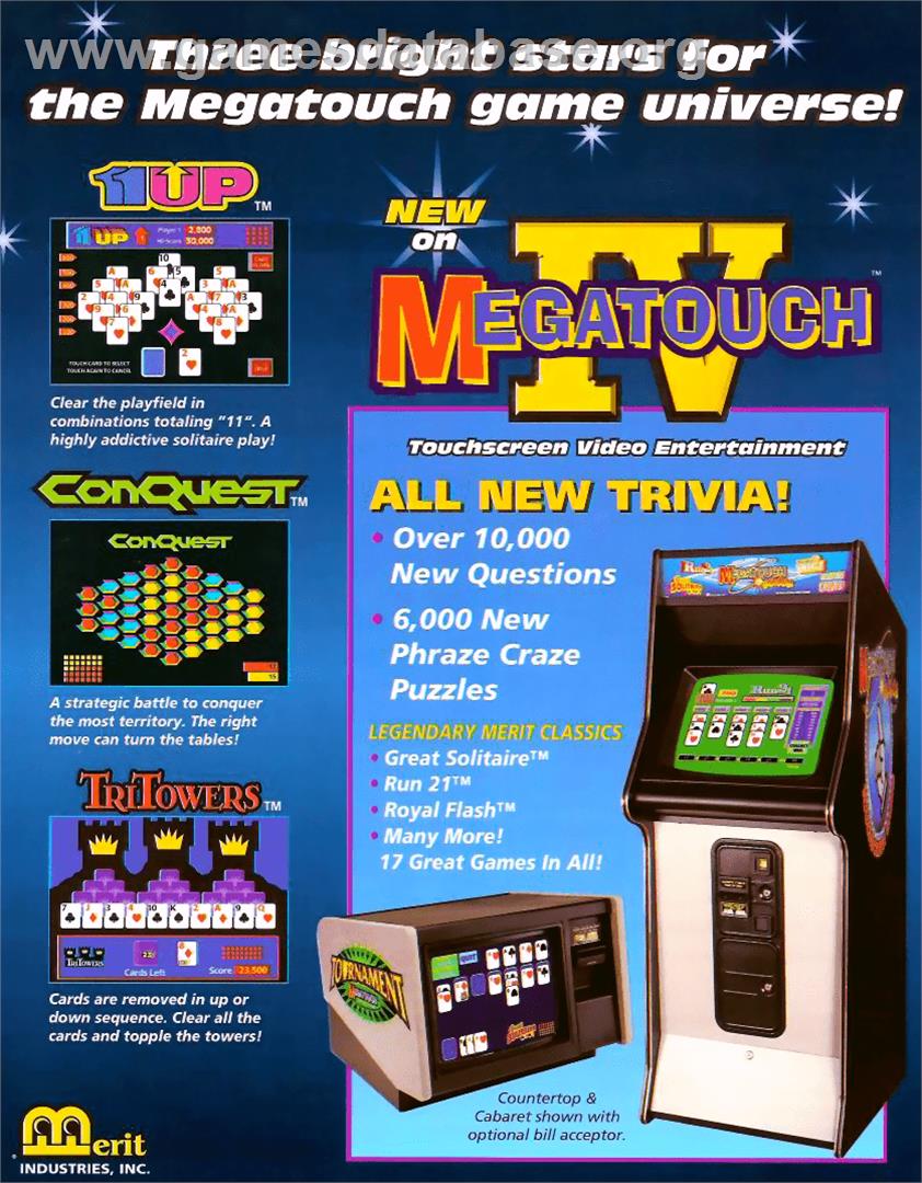Super Megatouch IV Tournament Edition - Arcade - Artwork - Advert