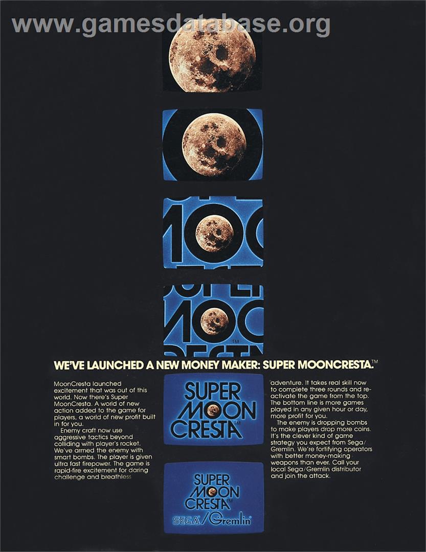 Super Moon Cresta - Arcade - Artwork - Advert