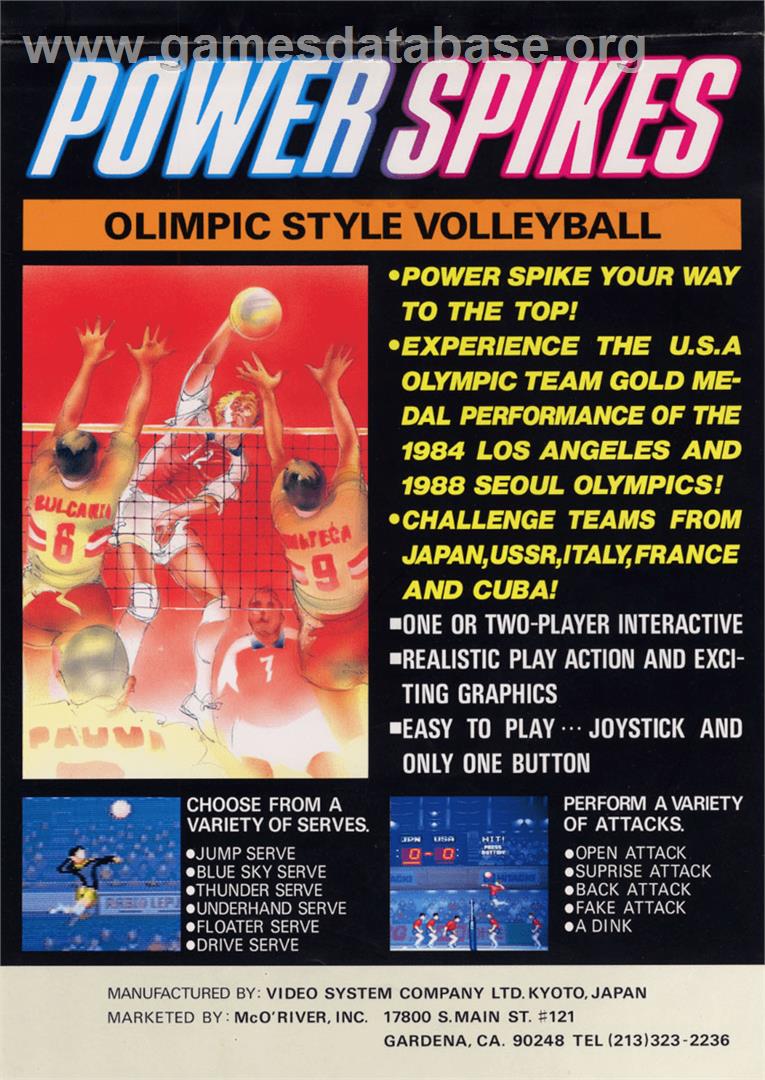 Super Volley '91 - Arcade - Artwork - Advert