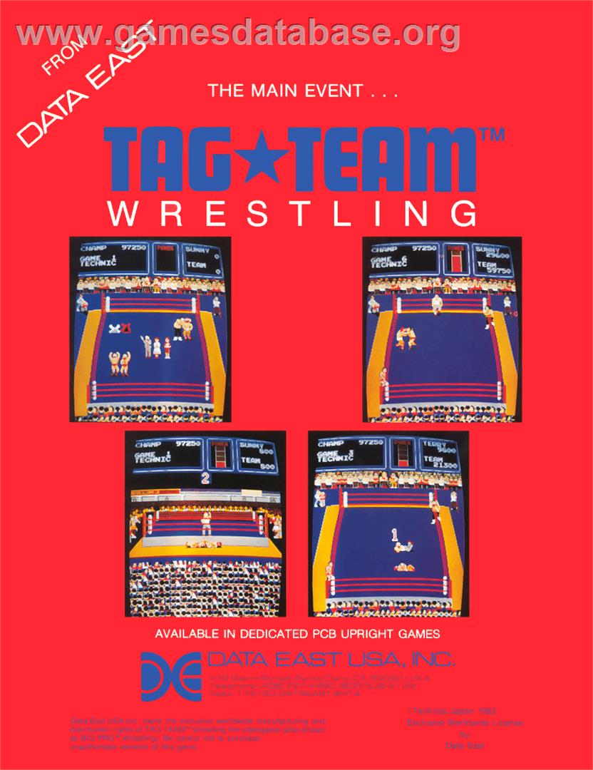 Tag Team Wrestling - Arcade - Artwork - Advert