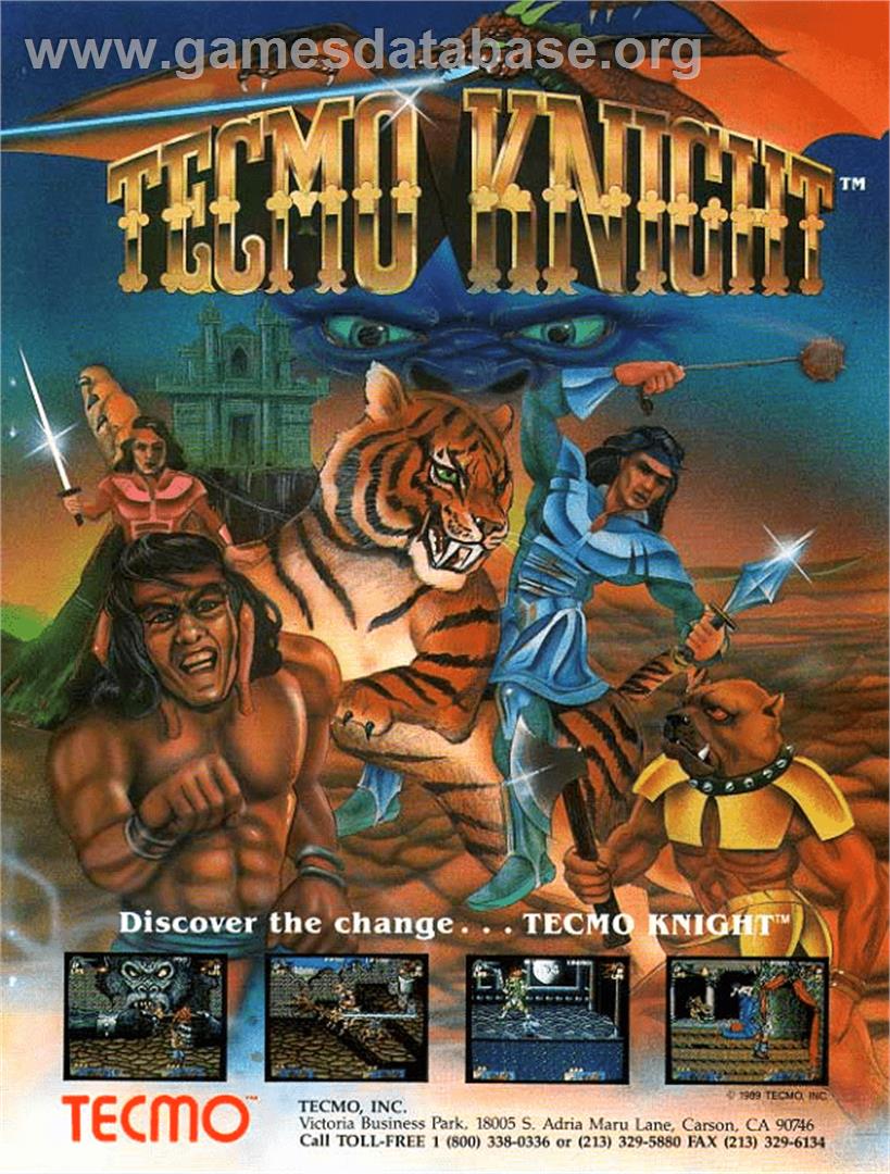 Tecmo Knight - Arcade - Artwork - Advert