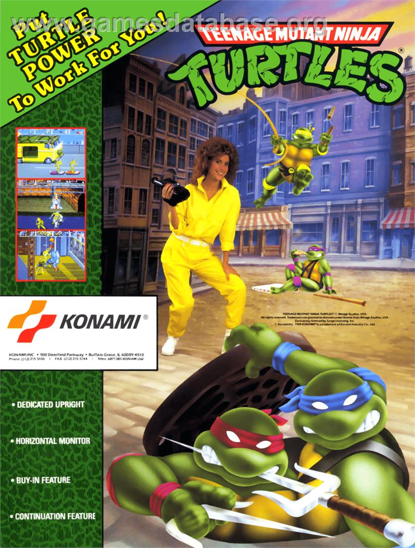 Teenage Mutant Ninja Turtles - Arcade - Artwork - Advert