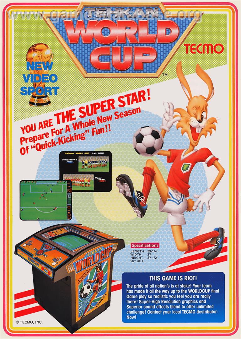 Tehkan World Cup - Arcade - Artwork - Advert