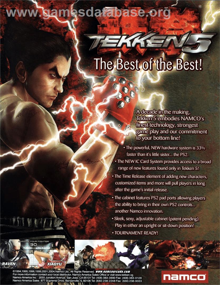 Tekken 5.1 - Arcade - Artwork - Advert
