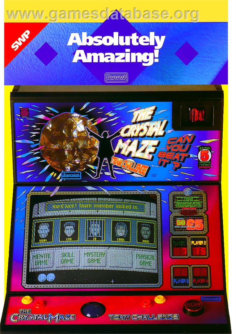 The Crystal Maze Team Challenge - Arcade - Artwork - Advert