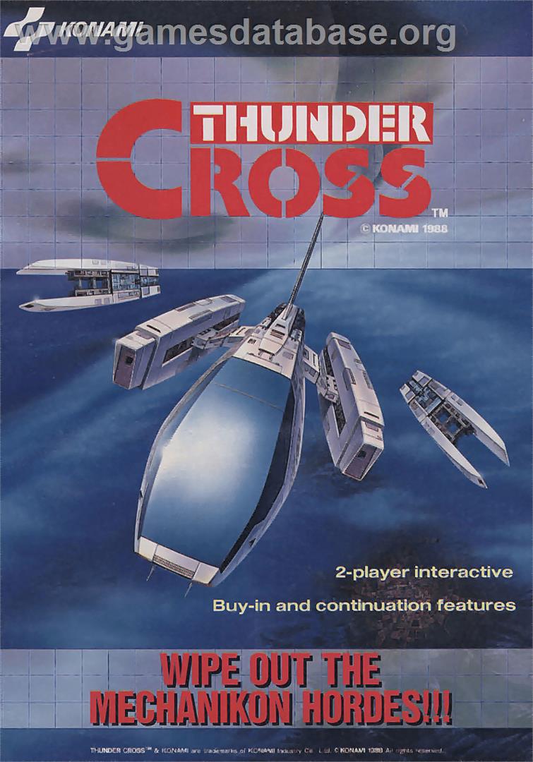 Thunder Cross - Arcade - Artwork - Advert