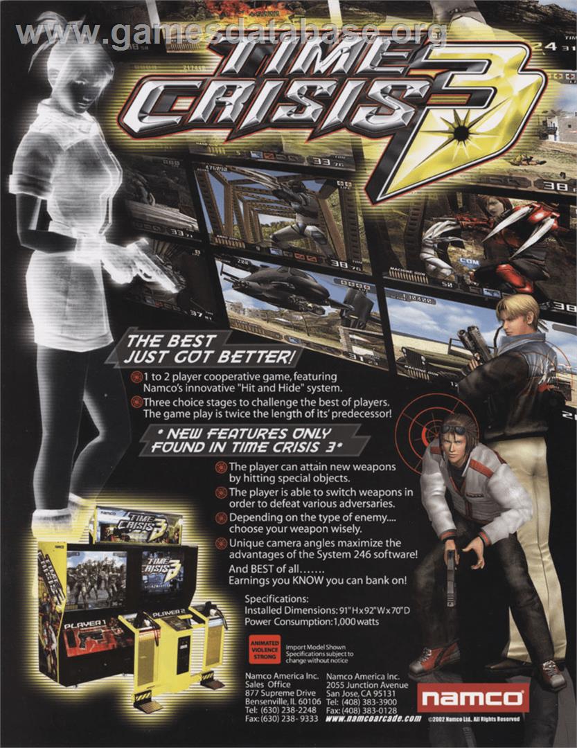 Time Crisis 3 - Arcade - Artwork - Advert