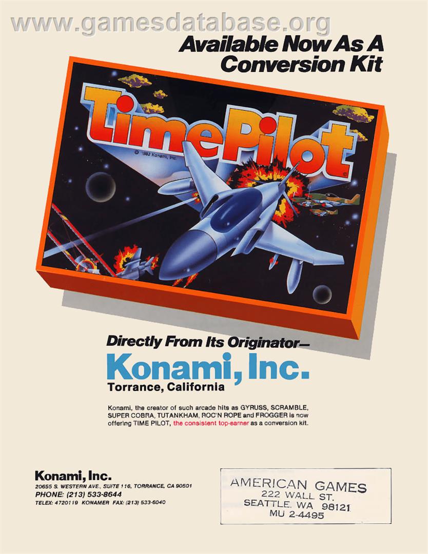Time Pilot - MSX 2 - Artwork - Advert
