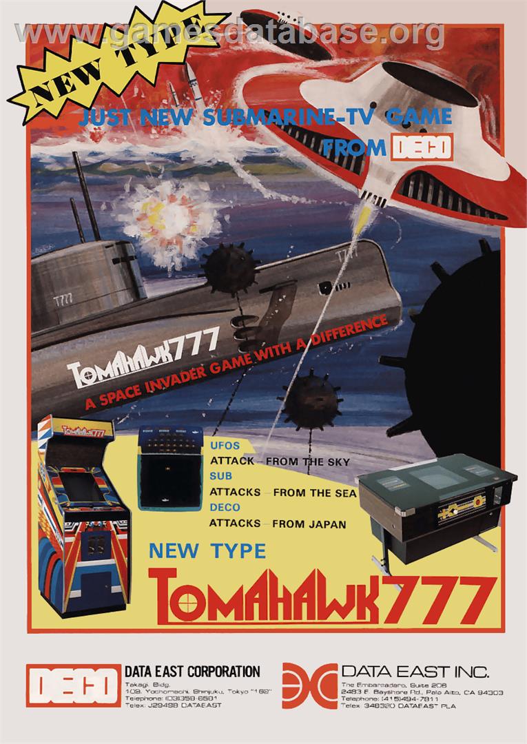 Tomahawk 777 - Arcade - Artwork - Advert