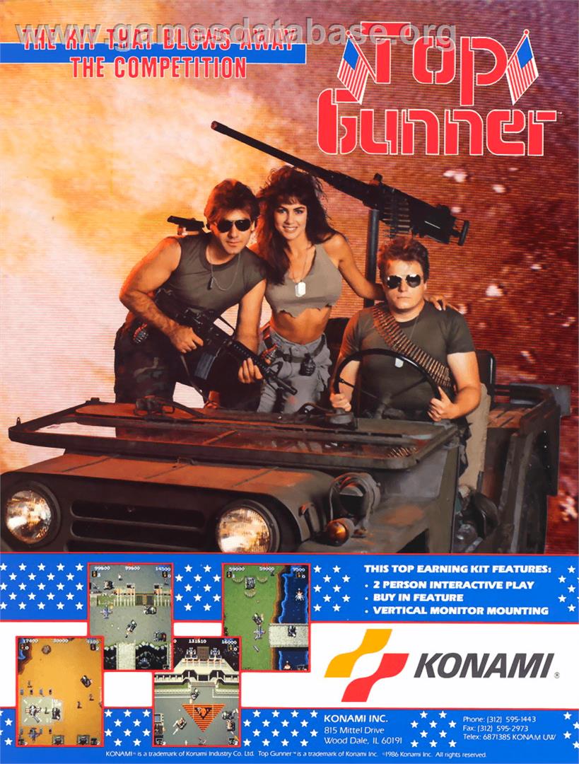 Top Gunner - Arcade - Artwork - Advert