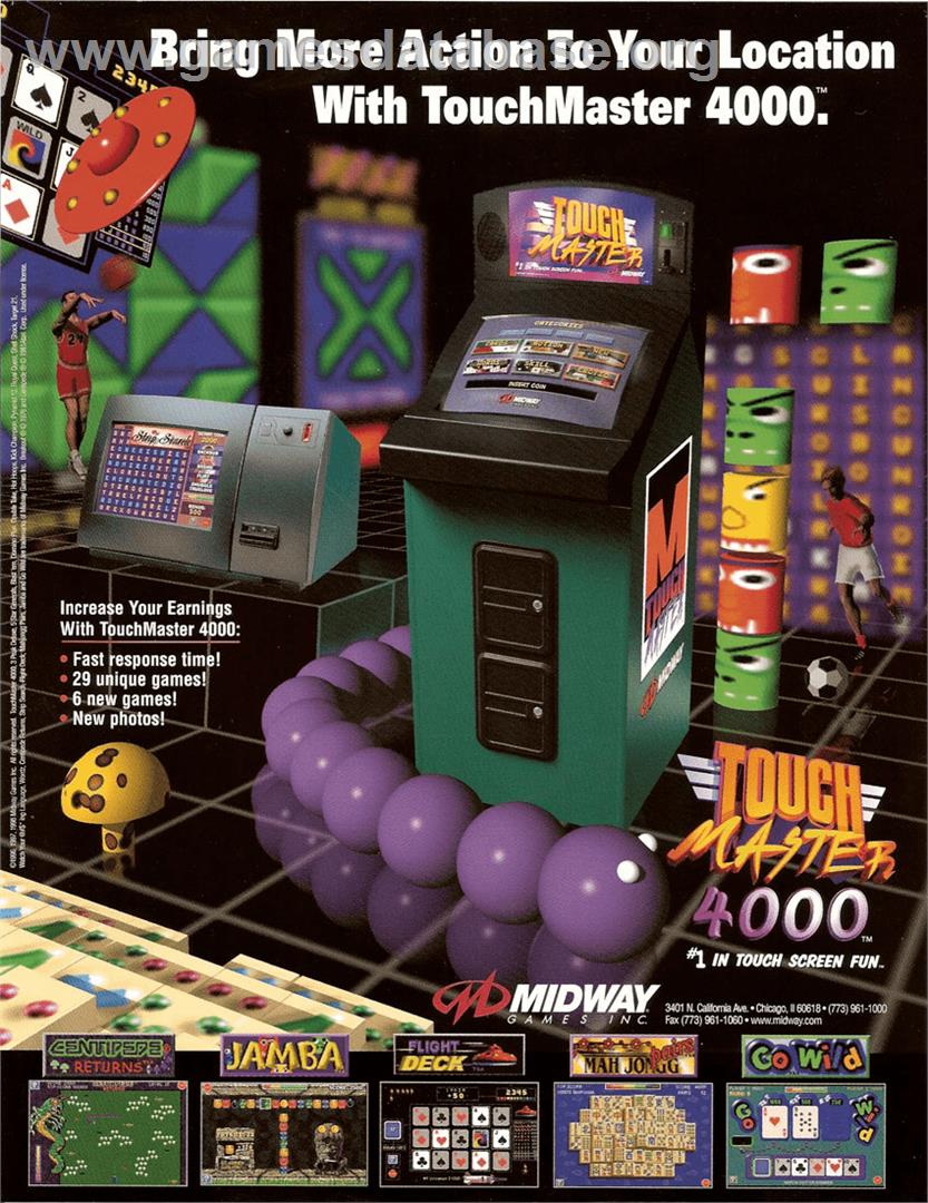 Touchmaster 4000 - Arcade - Artwork - Advert