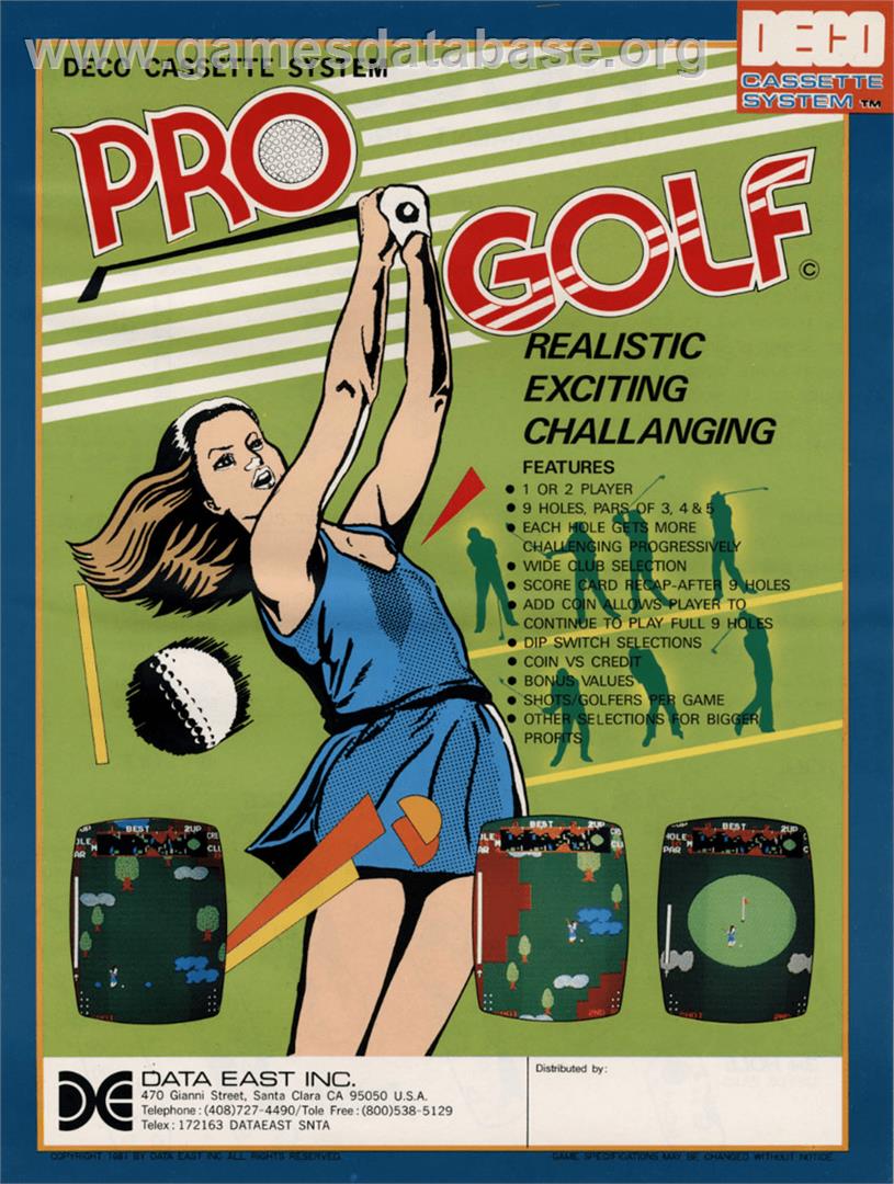 Tournament Pro Golf - Arcade - Artwork - Advert