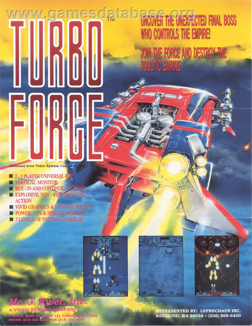 Turbo Force - Arcade - Artwork - Advert
