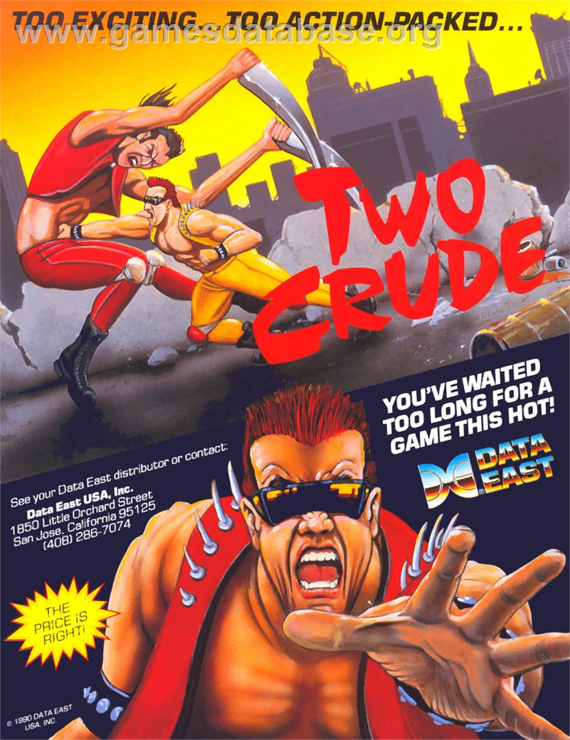 Two Crude - Arcade - Artwork - Advert