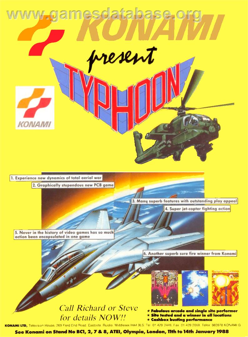 Typhoon - Arcade - Artwork - Advert