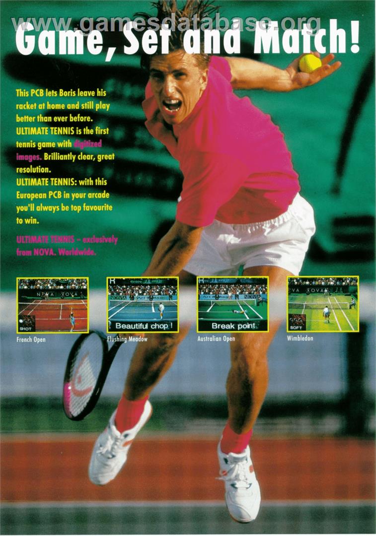 Ultimate Tennis - Arcade - Artwork - Advert