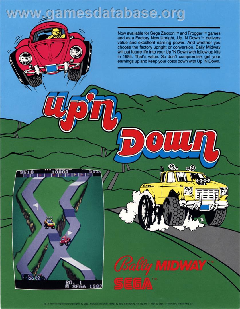 Up'n Down - Atari 8-bit - Artwork - Advert
