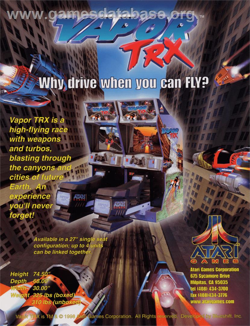 Vapor TRX - Arcade - Artwork - Advert