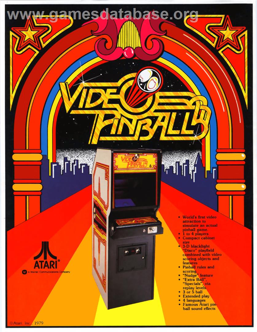 Video Pinball - Arcade - Artwork - Advert